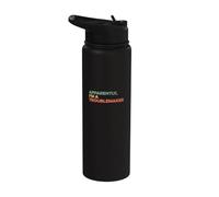 Apparently I'm A Troublemaker Sarcastic Funny Trouble Maker Stainless Steel Insulated Water Bottle