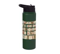 Apparently Still Not Old Enough to Know Better Humor Sarcasm Stainless Steel Insulated Water Bottle