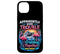 Apparently Were Trouble Cruising Together Flamingo Cruise Case for iPhone 14 Plus