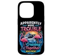 Apparently Were Trouble Cruising Together Flamingo Cruise Case for iPhone 14 Pro