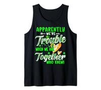 Apparently We're Trouble Together Irish Couple Patrick's Day Tank Top