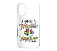 Apparently We're Trouble Together Who Knew Leopard Tie Dye Case for iPhone 17