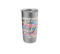Apparently We're Trouble When We are Together Bestie Tie Dye Stainless Steel Insulated Tumbler