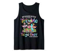 Apparently We're Trouble When we are Together Flamingo Lover Tank Top