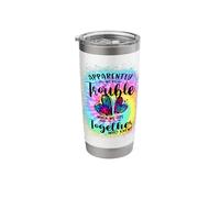 Apparently We're Trouble When we are Together Heart Couples Stainless Steel Insulated Tumbler