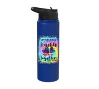 Apparently We're Trouble When we are Together Heart Couples Stainless Steel Insulated Water Bottle