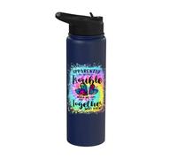 Apparently We're Trouble When we are Together Heart Couples Stainless Steel Insulated Water Bottle