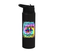 Apparently We're Trouble When we are Together Heart Couples Stainless Steel Insulated Water Bottle