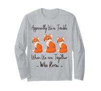 Apparently We're Trouble When We are Together Who Knew Funny Long Sleeve T-Shirt