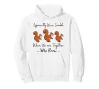 Apparently We're Trouble When We are Together Who Knew Funny Pullover Hoodie