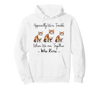 Apparently We're Trouble When We are Together Who Knew Funny Pullover Hoodie