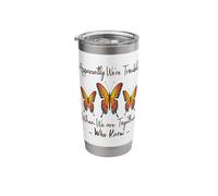 Apparently We're Trouble When We are Together Who Knew Funny Stainless Steel Insulated Tumbler
