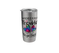 Apparently We're Trouble When we are Together Who Knew Stainless Steel Insulated Tumbler