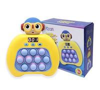 APPASH Upgraded Fast Push Pop It Game Crisp Click Light UP Bubbles 10 Modes Quick Push Stress Relieving Buttons Speed Push Sensory Gift Toy for Kids and Adults[Yellow]
