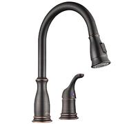 APPASO 2 Hole Kitchen Faucet, Oil Rubbed Bronze Kitchen Sink Faucets with Pull Down Sprayer Two Modes, S304 Stainless Steel 2 Piece Faucet with Separate Handle