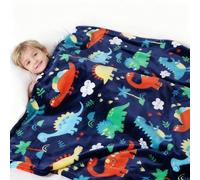 APPCRFM Dinosaur Blanket,Children's Plush Blankets,Kids Dinosaur Throw Blanket,Cartoon Dinosaur Design Thick and Warm Children's Blanket,Perfect for The Office or Naptime At Kindergarten(130 * 100cm)