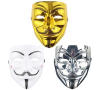 APPCRFM Horror Mask Set, V Scary Costume Mask for Halloween & Cosplay - 3PCS Terrifying Masks for Halloween