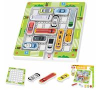 APPCRFM Parking Puzzle Game With Car Toy Storage,360 Challenges Logic Board Game For Kids 3 4 5 6 7 8 Years Old, Fun Family Travel Toys For Children, Educational Brain Teaser & Patience Activity