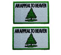Appeal to Heaven Patch Hook and Loop Tactical Morale Applique Fastener Military Embroidered Patch 2Pcs