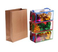 Appearing Flower Box Paper Bag Close Up Magic Trick Props for School Party