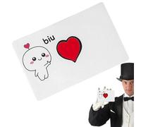 Appearing Heart Magic Card - Flick Gimmick, Mentalism Trick | Unique Visual Illusion With Compact Design During Emotional Performances, Valentine's Stage Reveal, Romantic Gesture Moments, Surprise Car