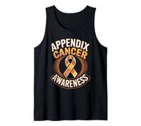 Appendix Cancer Awareness Orange Ribbon Support Tank Top