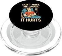 Appendix Surgery Dont Make Me Laugh It Hurts Mens Patient PopSockets PopGrip for MagSafe