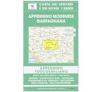 Appennino modenese e Garfagnana. Carta dei sentieri e rifugi