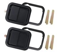 APPERFiT Exterior Door Handle Compatible with Jeep Wrangler TJ 1997 1998 1999 2000 2001 2002 2003 2004 2005 2006 Replaces 55176382AE 55176383AE