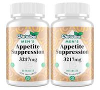 Appetite Suppressant & Fat Burner for Men - High-Dose 3217mg Natural Formula with Glucomannan & Green Tea - Fast-Acting Energy Booster - Controls Cravings - Keto Friendly - 180 Tablets
