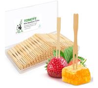 Appetizer Forks Mini, Disposable Mini Fork for Appetizers, Two Prongs Fancy Toothpicks for appetizers Fruits Desserts, Charcuterie Forks, Small Tiny Bamboo Wooden Cocktail Forks. 3.5 Inch 150 PCS