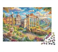 Appian Way Jigsaw Puzzle for Adults& Kids,1000 Pieces Challenge Toy Home Decoration for Adults& Kids Age 14 Years Up 38x26cm/1000pcs
