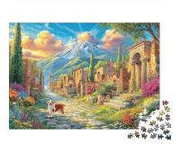 Appian Way Puzzle 1000 Piece, Jigsaw Puzzle Challenge Eco-friendly Paper Puzzle for Adults & for Age 14 And Up 38x26cm/1000pcs