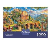 Appian Way Puzzle 1000 Piece, Jigsaw Puzzle Challenge Eco-friendly Paper Puzzle for Adults & for Age 14 And Up 38x26cm/1000pcs