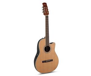 Applause E acoustic classical guitar traditional AB24CC-4S Mid Cutaway Nylon natural satin