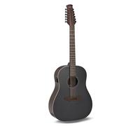 Applause E-Acoustic Guitar - Jump Dark Matter 12 String - 12-string - Solid spruce top - Ovangkol back - Matte black - AP3TP preamp - AES12-69-5S