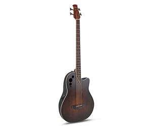 Applause Electro-Acoustic Bass Elite AEB4 Mid Cutaway 4-string - Roundback Lyrachord Body Mid-Depth - AP3TP Preamp - Spruce Top - Vintage Varnish Satin - AEB4-7S