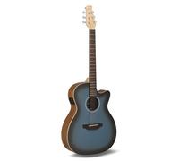 Applause Electro-Acoustic Guitar - Jump OM Electro Cut - Solid Spruce Top - Ovangkol Back - Cutaway - Dusk till Dawn Matte - AEO-69-DTD