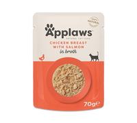 Applaws Natural Pouches Chicken Breast with Salmon in Broth Cat Food - 12 x 70g