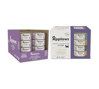 Applaws 100% Natural Cat Food Bundle - Mackerel with Sardine in Broth (24 x 70g) + Variety Broth Selection (12 x 70g), High-Protein Adult Cat Meals