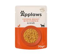 Applaws Adult Cat Pouches in Broth 12 x 70g - Chicken with Pumpkin