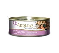 Applaws 100% Natural Wet Cat Food, Mackerel with Sardine In Broth Tin, 24 x 156 g