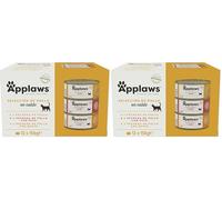 Applaws 100% Natural Wet Cat Food, Multipack Chicken Selection in Broth 156 g Tin (Pack of 24)