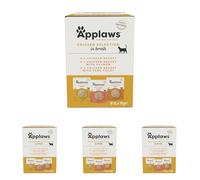 Applaws 100% Natural Wet Cat Food, Pouch Multipack Chicken Selection in Broth, 70 g (12 x 70 g Pouches) (Pack of 4)