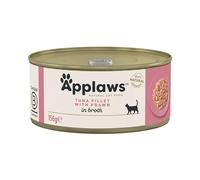 Applaws Natural Tuna Fillet with Prawn in Broth Tins Cat Food - 24 x 156g