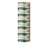 Applaws Natural Tuna Fillet with Seaweed in Broth Tins Cat Food - 6 x 156g