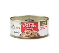 Applaws 100% Natural Wet Dog Food, Grain Free Chicken with Beef in Gravy Tin, 156g (Pack of 12)