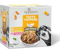 Applaws 100% Natural Wet Dog Food Topper, Chicken Selection in Broth, 156g Tin