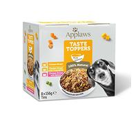 Applaws 100% Natural Wet Dog Food Topper, Chicken Selection in Broth, 156g Tin (Pack of 8)