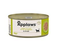 Applaws Adult Cat Cans in Broth Multibuy 24 x 156g - Tuna Fillet & Seaweed